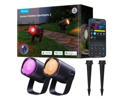 Inteligentna lampa Govee Govee H7093 RGBICWW Outdoor Spotlights Oświetlenie LED Zewnę